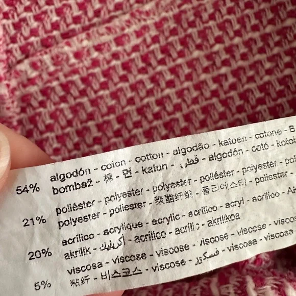 Zara Pink Tweed Women Shorts - Picture 11 of 11